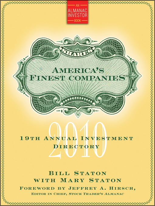 Title details for America's Finest Companies 2010 by Bill Staton - Available